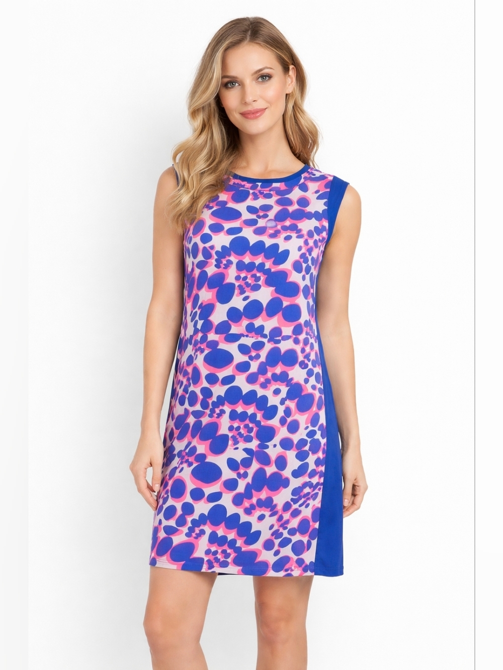 Boden Harbour Island Polka Dot Viscose Cap Sleeve Retro Shift Dress Women's Sz 6